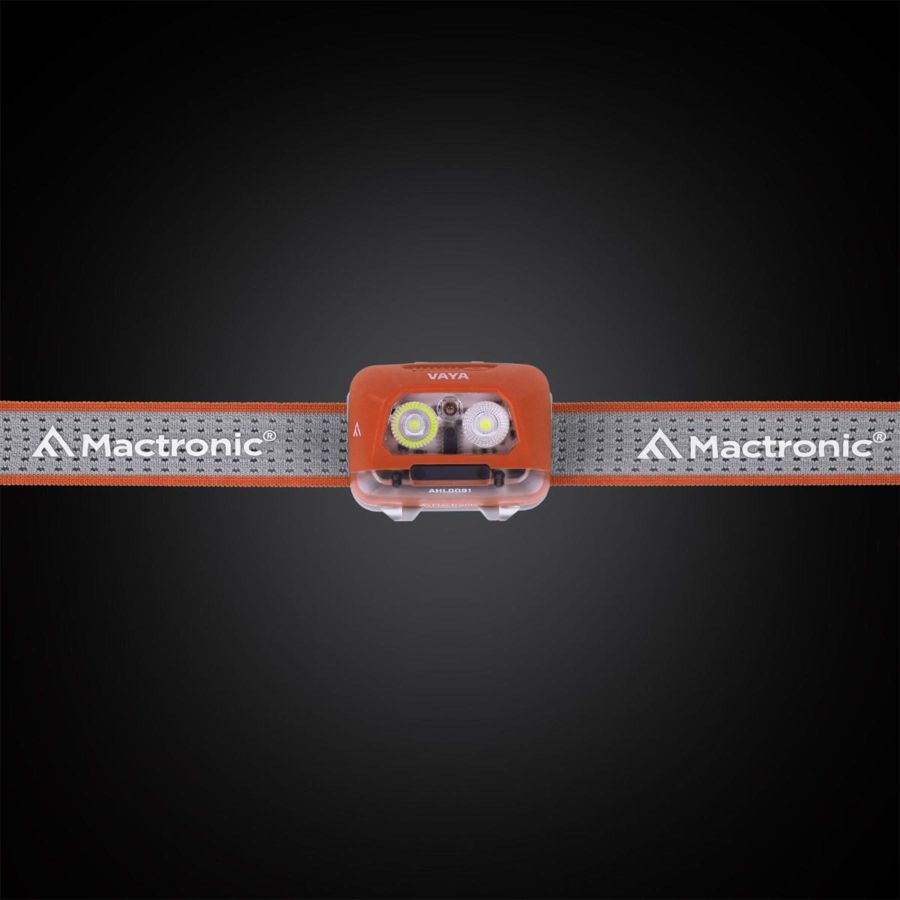 Фонарь налобный Mactronic Vaya 480 Lm холодный/теплый/красный LED Type-C Красный