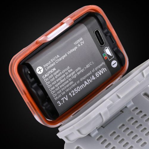 Фонарь налобный Mactronic Vaya 480 Lm холодный/теплый/красный LED Type-C Красный