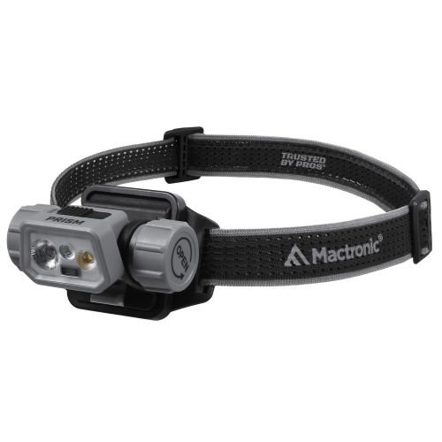 Фонарь налобный тактический Mactronic Prism 650 Lm холодный/теплый/RGB LED Type-C Серый