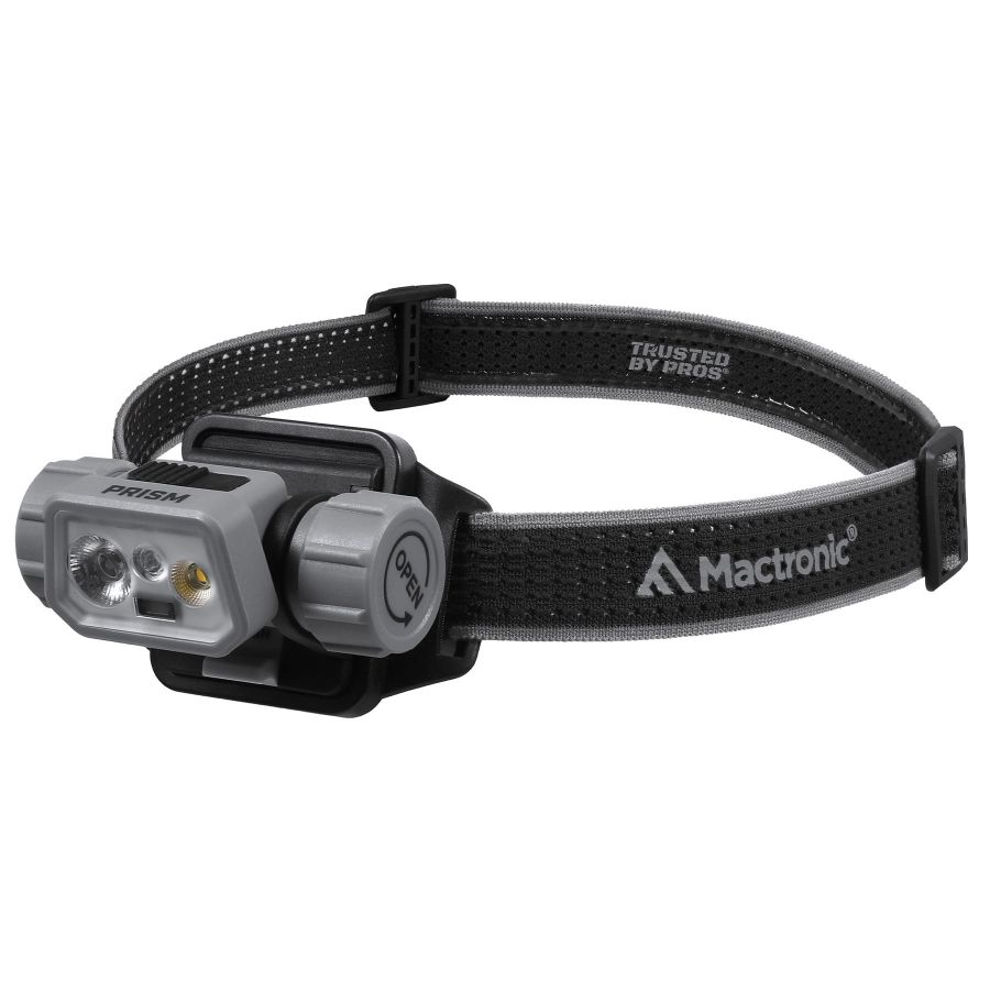 Фонарь налобный тактический Mactronic Prism 650 Lm холодный/теплый/RGB LED Type-C Серый