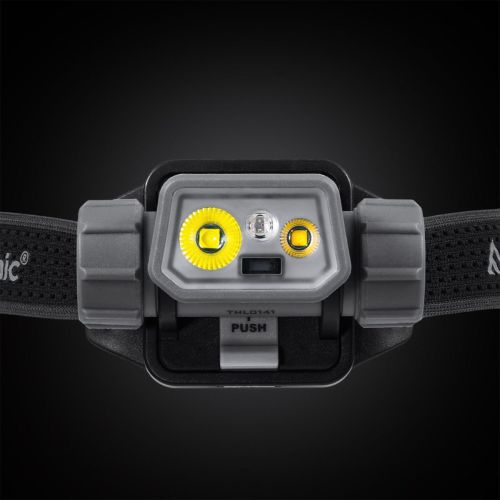 Фонарь налобный тактический Mactronic Prism 650 Lm холодный/теплый/RGB LED Type-C Серый