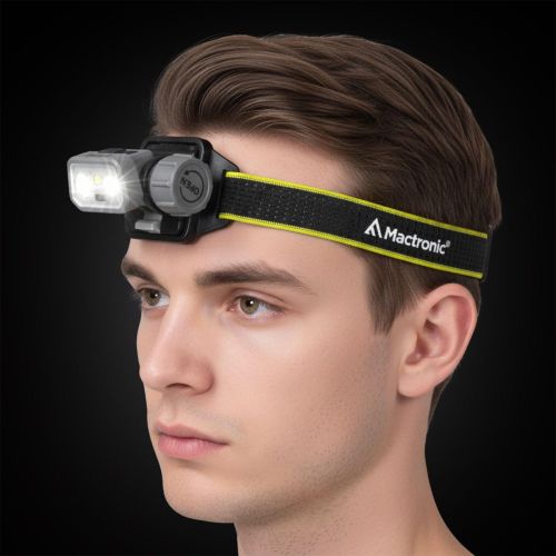 Фонарь налобный тактический Mactronic Prism 650 Lm холодный/теплый/RGB LED Type-C Серый