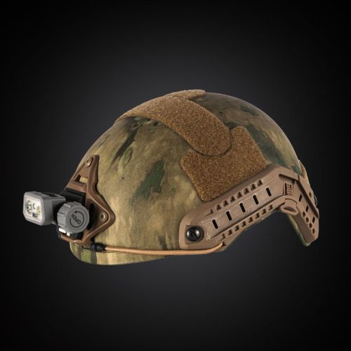 Фонарь налобный тактический Mactronic Prism 650 Lm холодный/теплый/RGB LED Type-C Серый