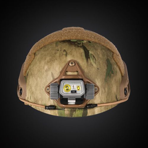 Фонарь налобный тактический Mactronic Prism 650 Lm холодный/теплый/RGB LED Type-C Серый