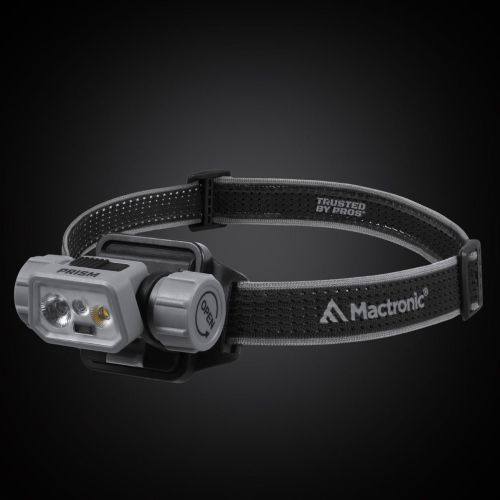 Фонарь налобный тактический Mactronic Prism 650 Lm холодный/теплый/RGB LED Type-C Серый