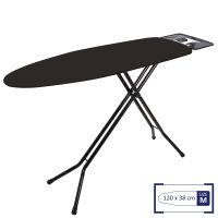 Доска для глажки Casa Si Superstandard Basic 120x38 см сталь Черный