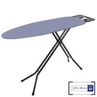 Доска для глажки Casa Si Superstandard Basic 120x38 см сталь Черный/Серебристый