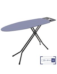 Доска для глажки Casa Si Superstandard Basic 120x38 см сталь Черный/Серебристый