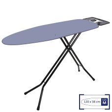 Доска для глажки Casa Si Superstandard Basic 120x38 см сталь Черный/Серебристый