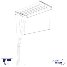 Сушилка для белья настенно-потолочная Casa Si Perfect Dry 5x1.6 м сталь Белый