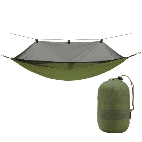 Гамак туристический Grand Canyon Bass Mosquito Hammock с москитной сеткой 320x150 см Оливковый