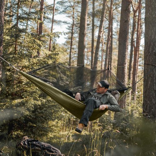 Гамак туристический Grand Canyon Bass Mosquito Hammock с москитной сеткой 320x150 см Оливковый