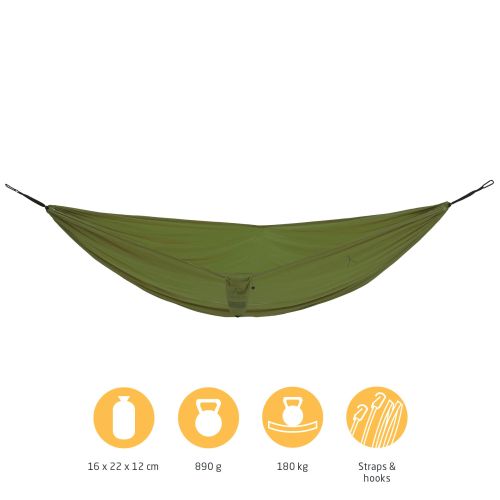 Гамак туристический Grand Canyon Bass Hammock Double 320х230 см 180 кг 30621630 Оливковый