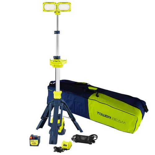 Прожектор профессиональный Mactronic Tower Beam PFL0300 12000 лм Powerbank IP66 Желтый