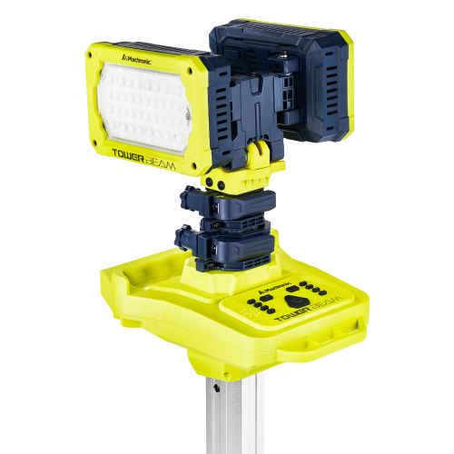 Прожектор профессиональный Mactronic Tower Beam PFL0300 12000 лм Powerbank IP66 Желтый