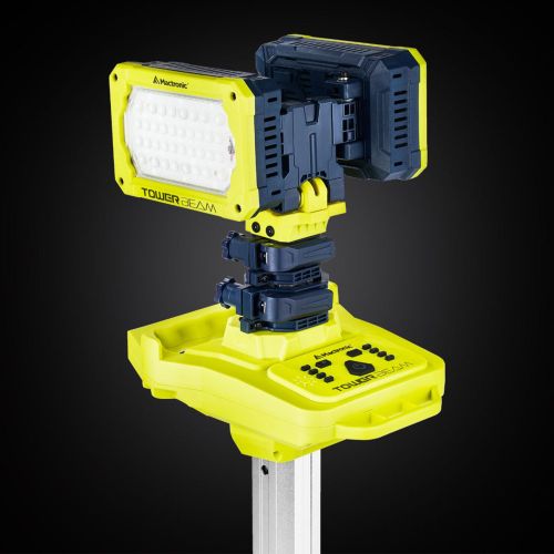 Прожектор профессиональный Mactronic Tower Beam PFL0300 12000 лм Powerbank IP66 Желтый