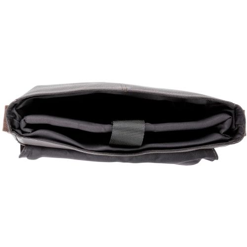 Мужская вертикальная кожаная сумка-почтальон Livergy IAN317180 Темно-коричневая