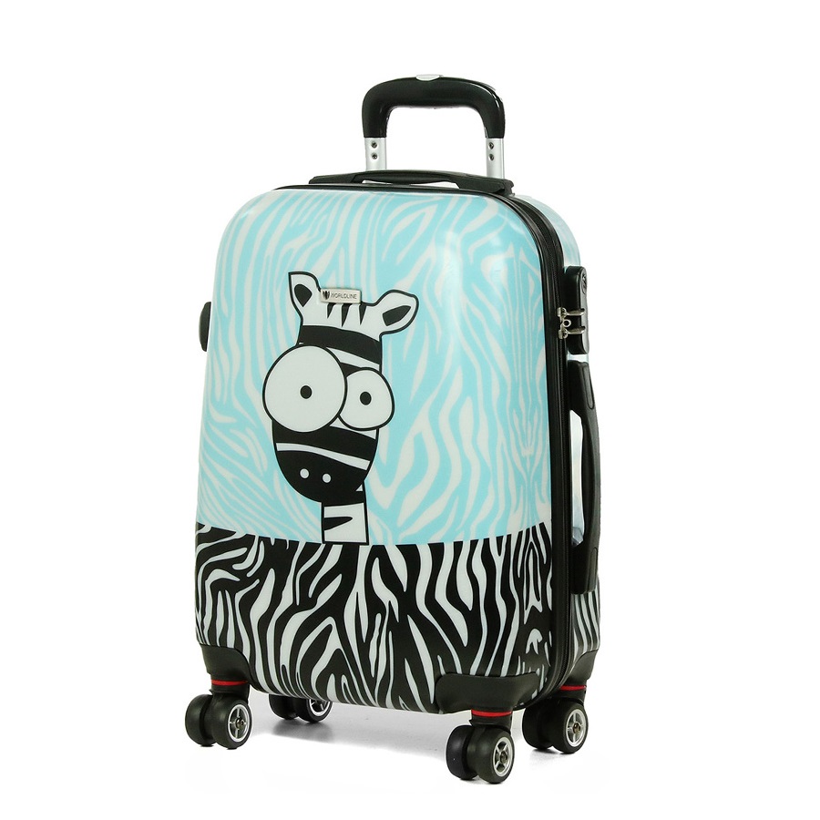 Чемодан Большой (L) Worldline Airtex 809 Zebra 90 л 74×51×30 см Разноцветный
