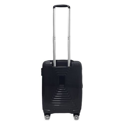 Чемодан маленький Airtex 241 с расширением полипропилен 55×39×22 см 40 л Черный