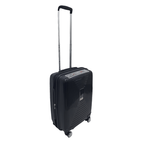 Чемодан маленький Airtex 241 с расширением полипропилен 55×39×22 см 40 л Черный