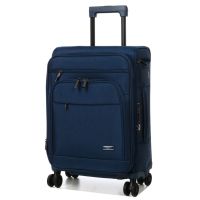 Чемодан маленький Airtex 829 полиэстер TSA замок USB-порт Темно-синий