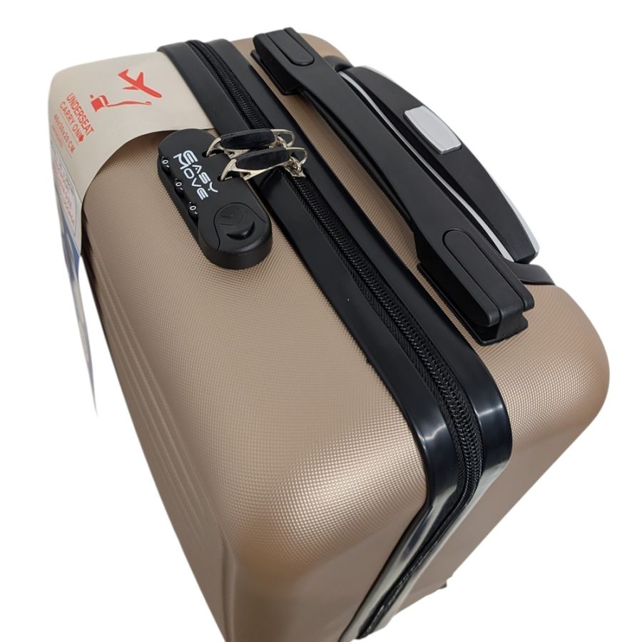 Чемодан Easy Move 004 мини XS ABS-пластик 40×30×20 см Шампань