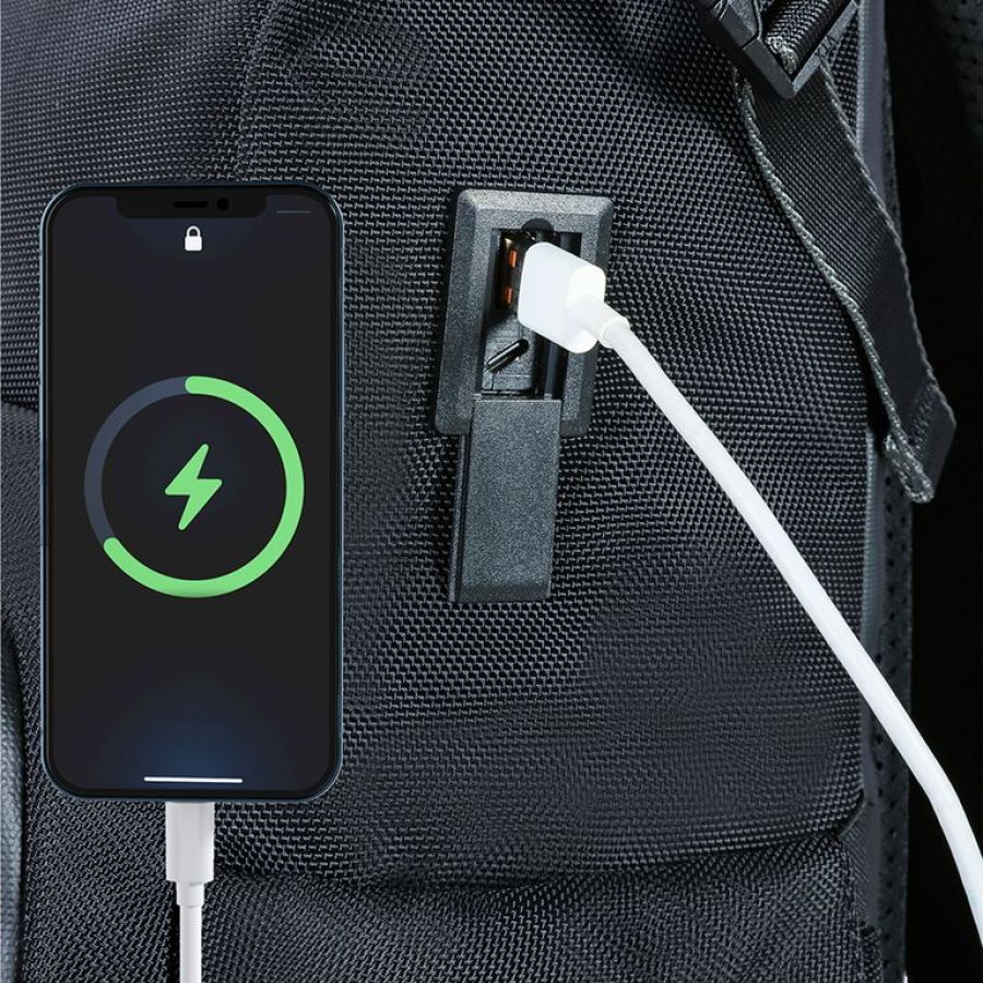 Рюкзак Snowball 22112 полиэстер 1680D водонепроницаемый USB-порт отделение для ноутбука Чёрный