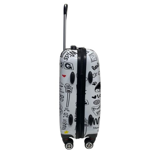 Чемодан маленький Worldline Airtex 809/love поликарбонат 55×39×20 см Разноцветный