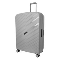 Чемодан большой Airtex 229 полипропилен 78×53×30 см Серебряный