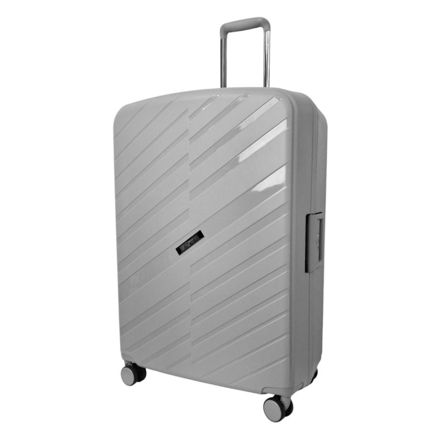 Чемодан большой Airtex 229 полипропилен 78×53×30 см Серебряный