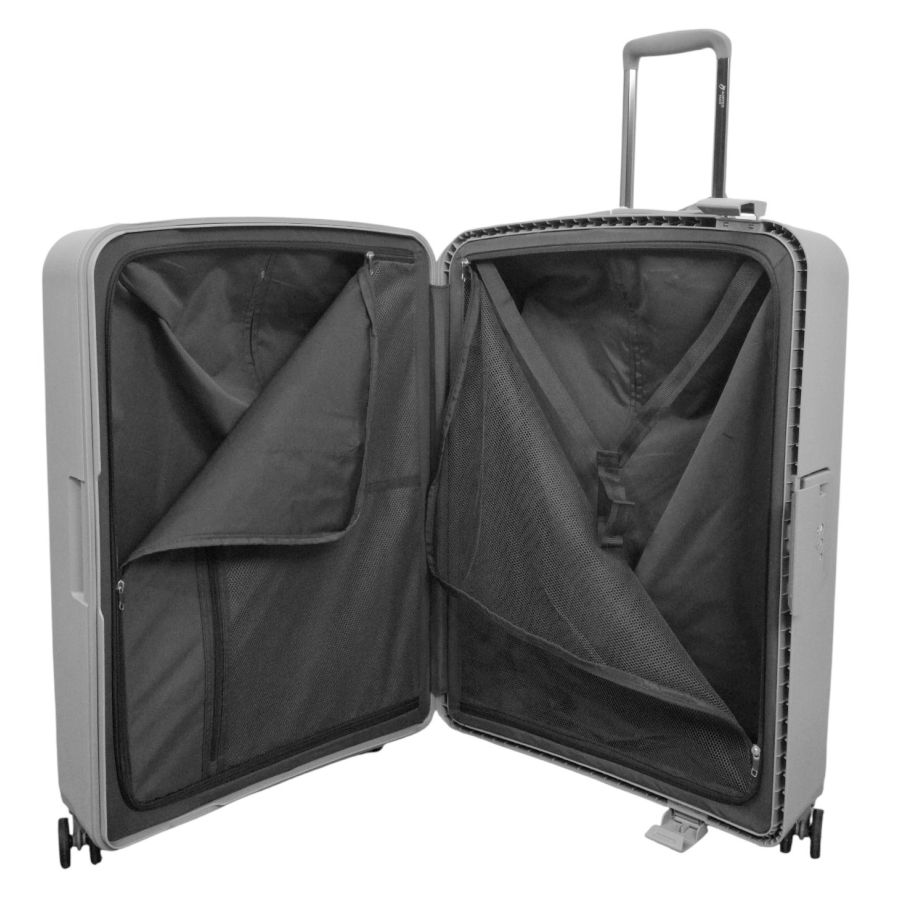 Чемодан большой Airtex 229 полипропилен 78×53×30 см Серебряный