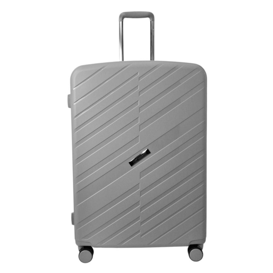 Чемодан большой Airtex 229 полипропилен 78×53×30 см Серебряный