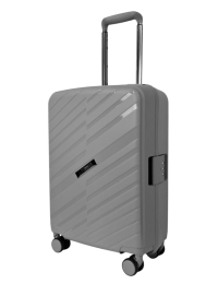 Чемодан маленький Airtex 229 полипропилен 54×38×20 см Серебряный