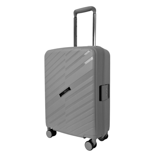 Чемодан маленький Airtex 229 полипропилен 54×38×20 см Серебряный