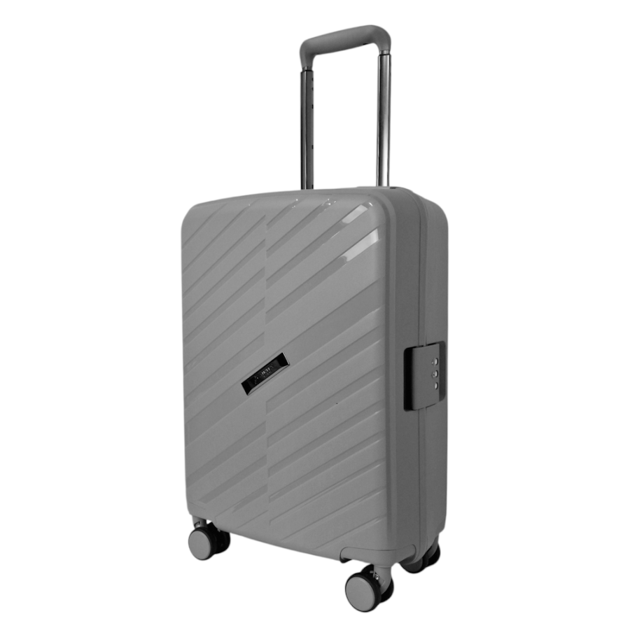 Чемодан маленький Airtex 229 полипропилен 54×38×20 см Серебряный