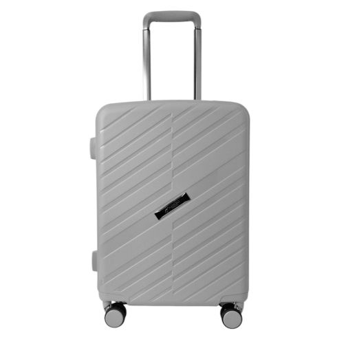 Чемодан маленький Airtex 229 полипропилен 54×38×20 см Серебряный