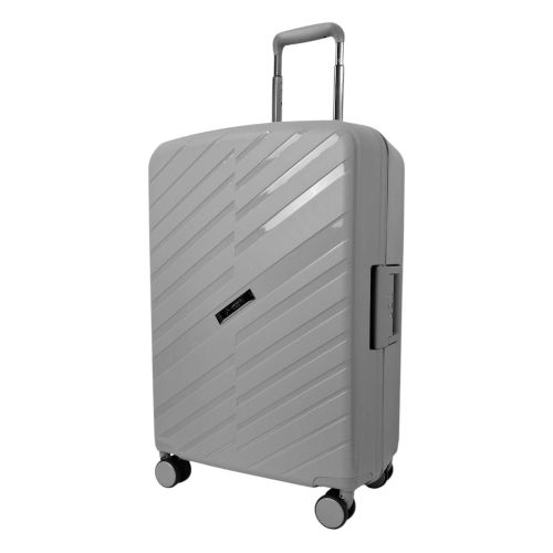 Чемодан средний Airtex 229 полипропилен 67×45×26 см Серебряный