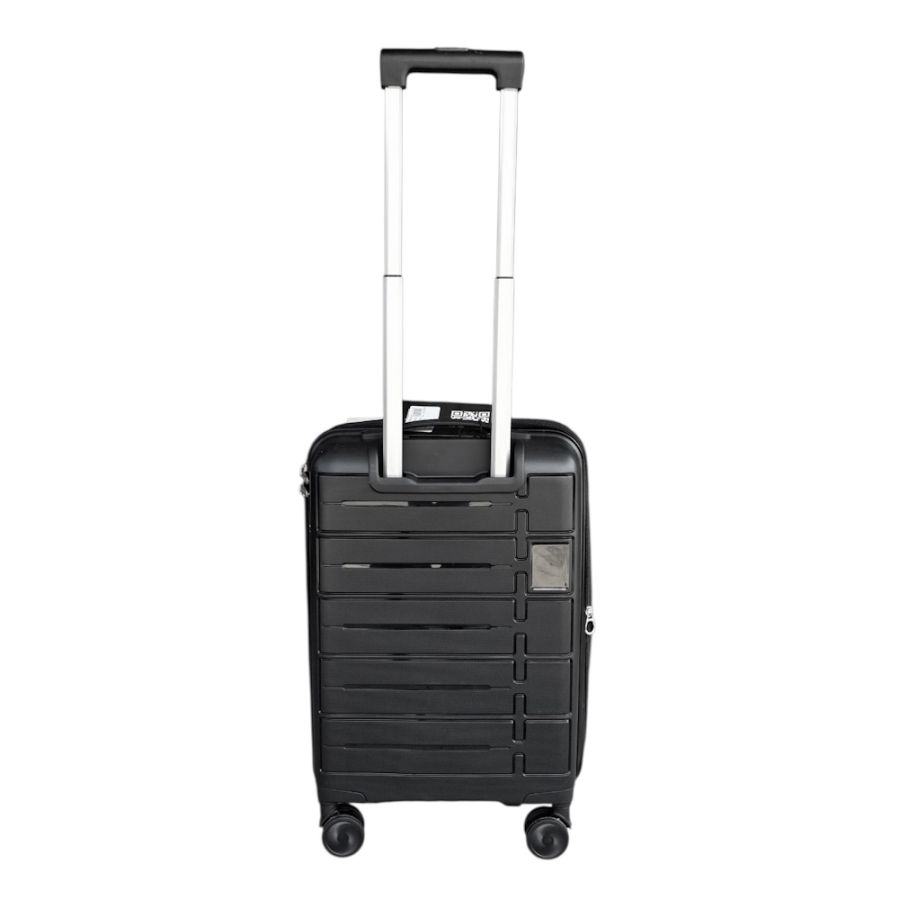 Чемодан маленький Carbon 65903 полипропилен 57х38х23 см 39+7 л для ручной клади Черный