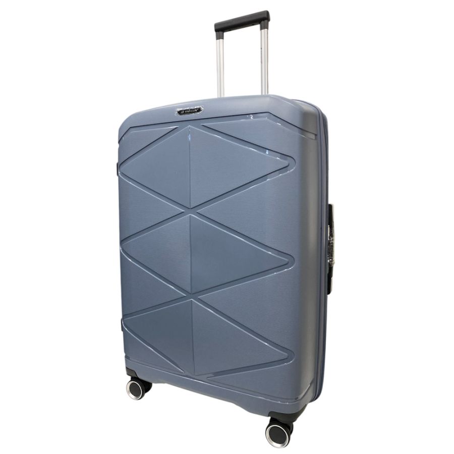 Чемодан большой Madisson Snowball 51304 полипропилен 75х50х30 см 105+17 л Серый