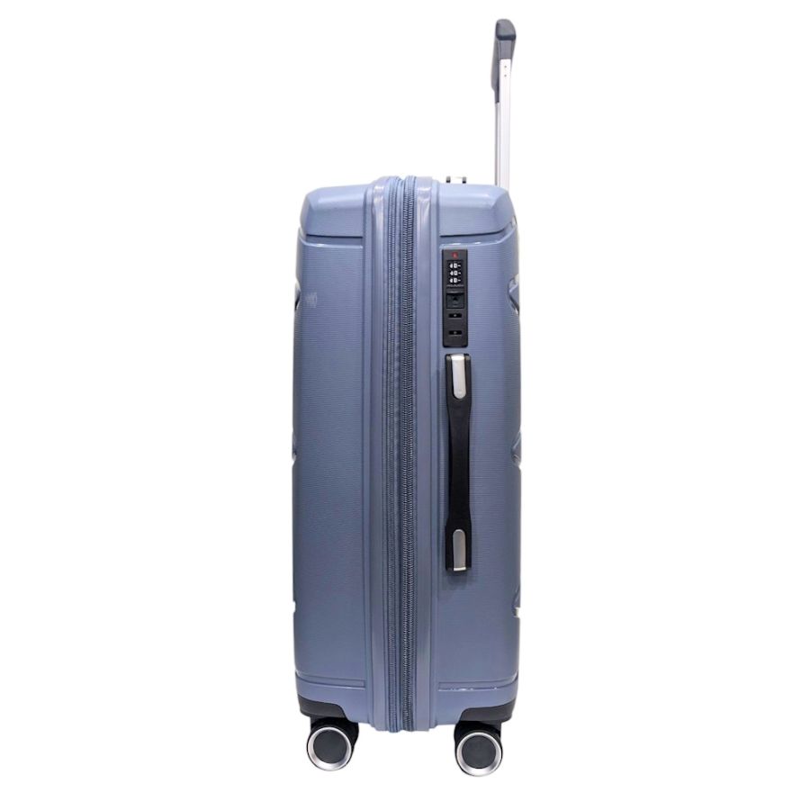 Чемодан большой Madisson Snowball 51304 полипропилен 75х50х30 см 105+17 л Серый