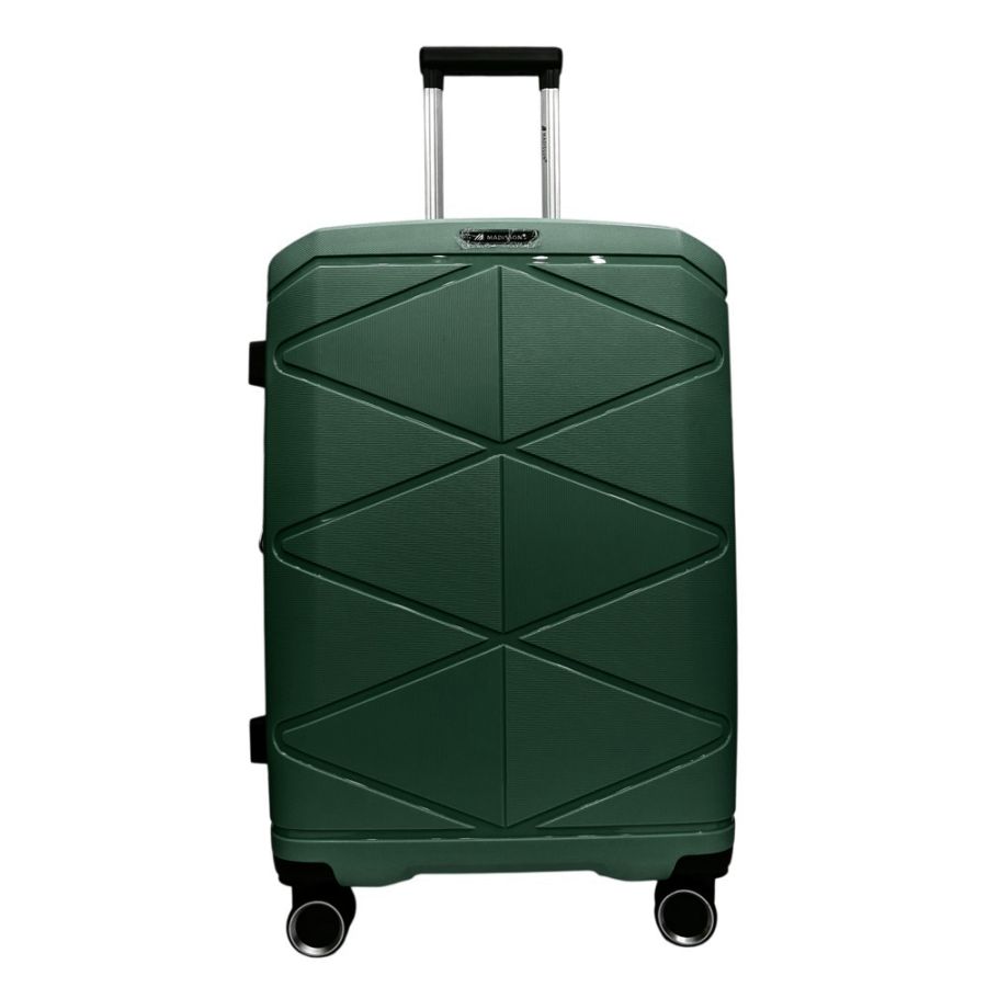 Чемодан большой Madisson Snowball 51304 полипропилен 75х50х30 см 105+17 л Темно-зеленый