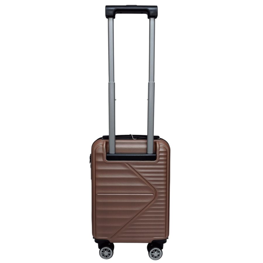 Чемодан Carbon 66101 маленький для ручной клади мини XS 40x30x20 см ABS-пластик Розовое золото