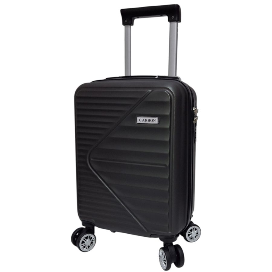 Чемодан Carbon 66101 маленький для ручной клади мини XS 40x30x20 см ABS-пластик Серый