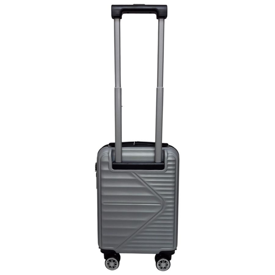 Чемодан Carbon 66101 маленький для ручной клади мини XS 40x30x20 см ABS-пластик Серебряный