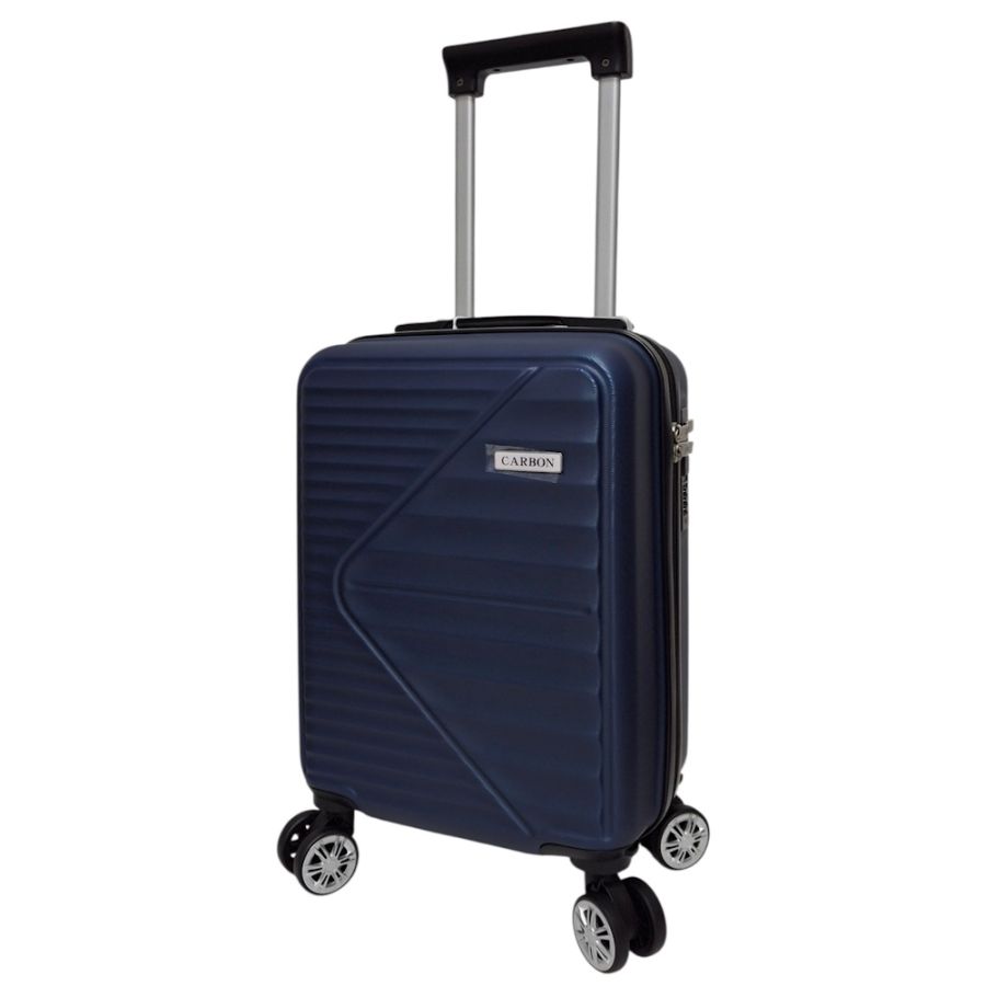Чемодан Carbon 66101 маленький для ручной клади мини XS 40x30x20 см ABS-пластик Темно-синий