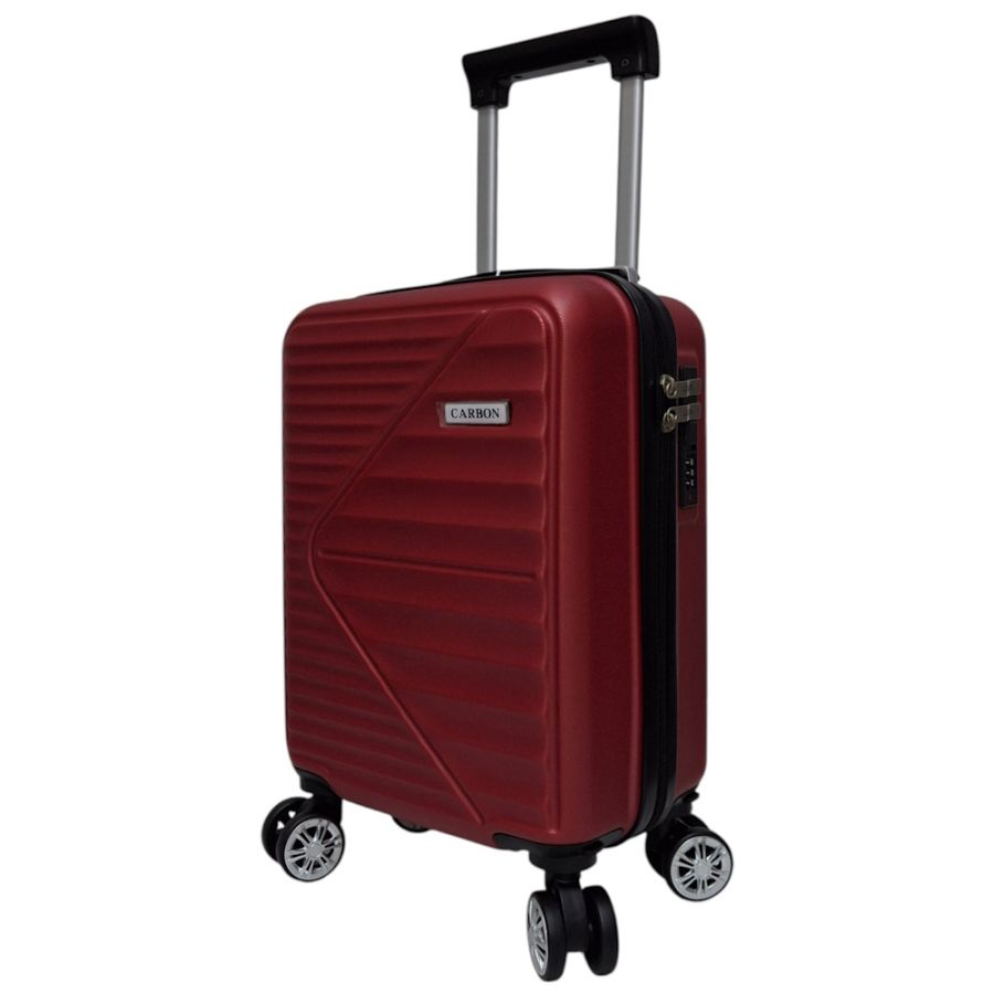 Чемодан Carbon 66101 маленький для ручной клади мини XS 40x30x20 см ABS-пластик Красный