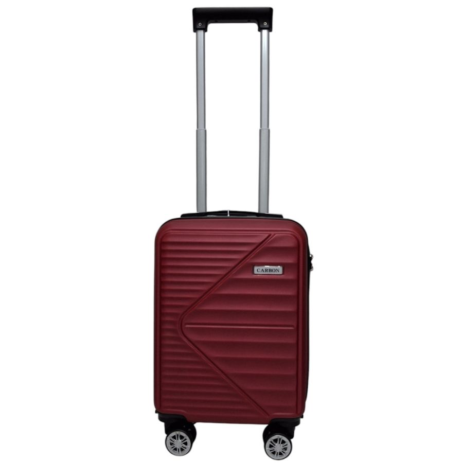 Чемодан Carbon 66101 маленький для ручной клади мини XS 40x30x20 см ABS-пластик Красный