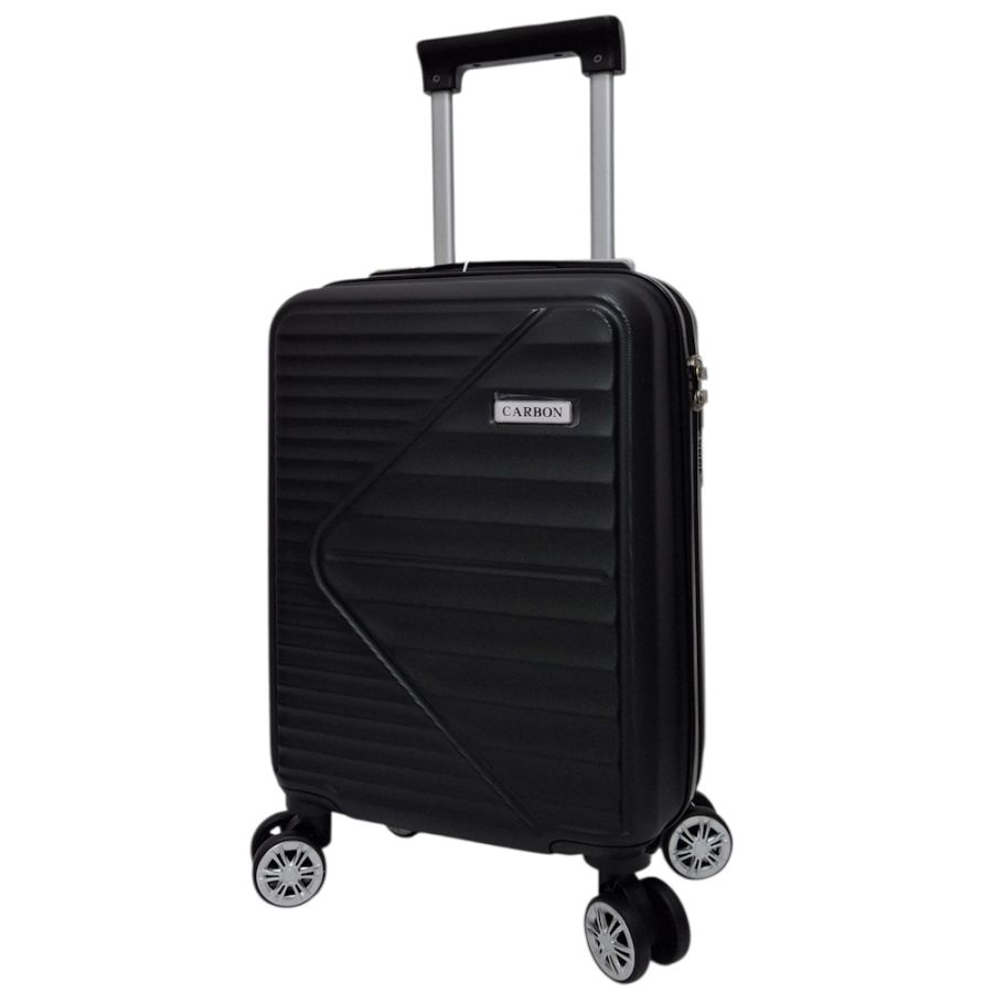 Чемодан Carbon 66101 маленький для ручной клади мини XS 40x30x20 см ABS-пластик Черный