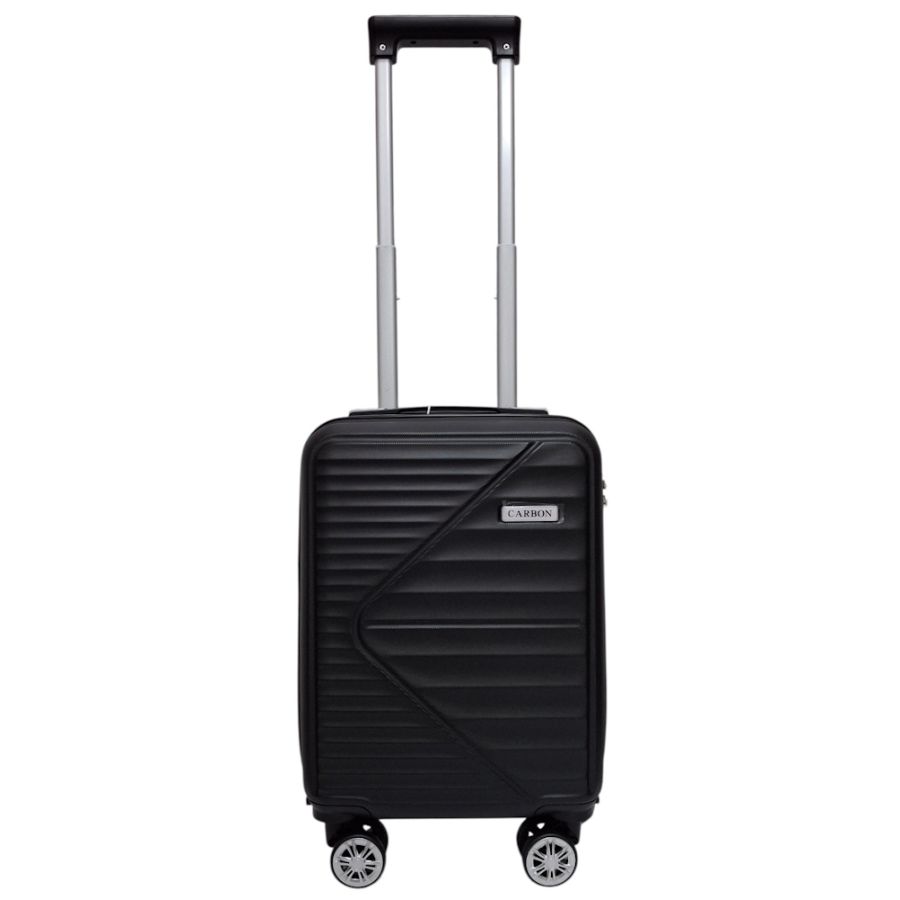Чемодан Carbon 66101 маленький для ручной клади мини XS 40x30x20 см ABS-пластик Черный