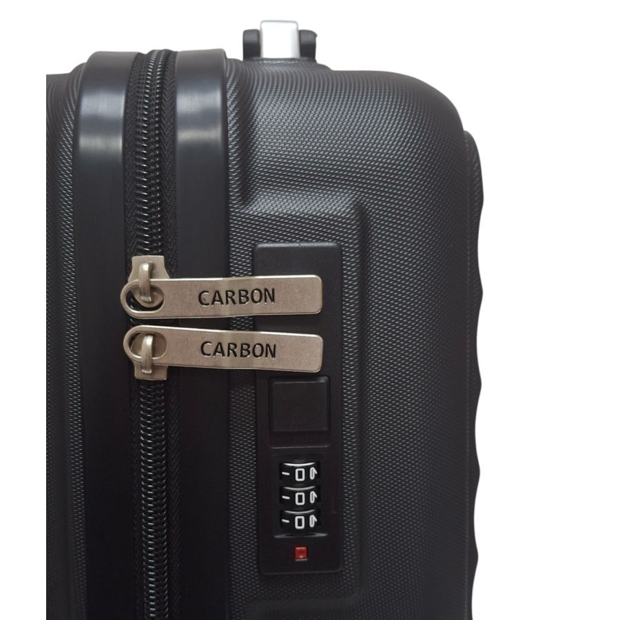 Чемодан Carbon 66101 маленький для ручной клади мини XS 40x30x20 см ABS-пластик Черный
